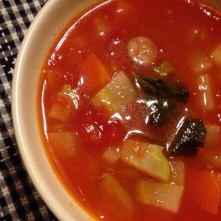 中華風トマトスープ。